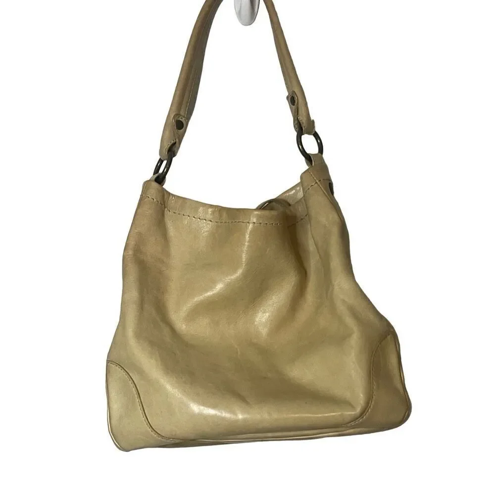 Frye Melissa Hobo Bag in Parchment